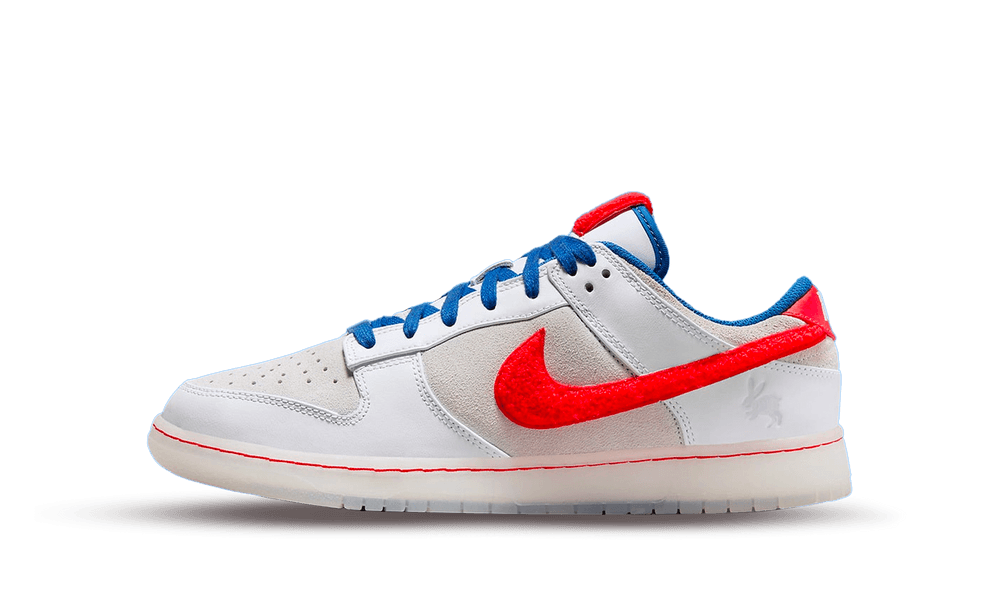 NIKE DUNK LOW RETRO PRM YEAR OF THE RABBIT WHITE CRIMSON VARSITY ROYAL
