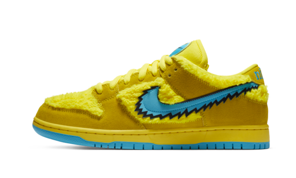 NIKE SB DUNK LOW GRATEFUL DEAD BEARS OPTI YELLOW